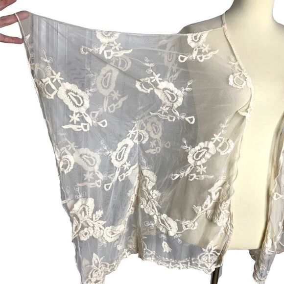 LUNA CHIX Boho lace kimono cardigan size S/M - Picture 7 of 11